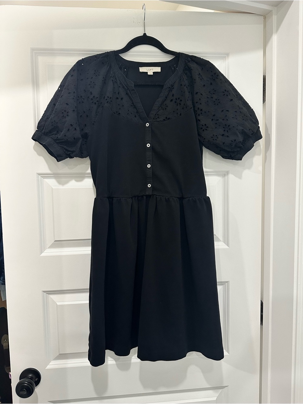LOFT Black Mini Dress Size M